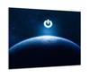 GLASS PROTECTIVE PLATE FOR STOVE 60x52 BLACK