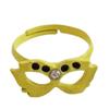 [R8393] - Children's Ring 'Le Monde De Coralie' Yellow - 18x7 Mm