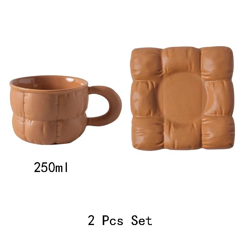Creative Sofa Ceramic Coffee Cup Sets Cute Sweet Couple Mugs Light Luxury Fashion Home Tea Set Coffee Pot Exquisite Tableware
