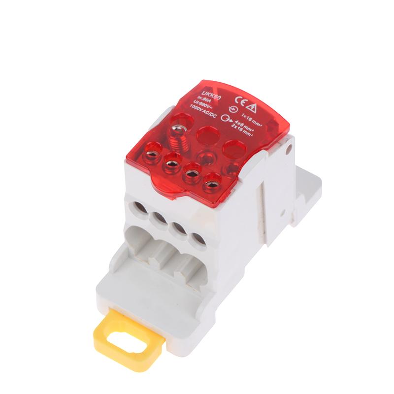 Block Distribution Terminal Rail Ukk80a Box Universal Electric Wire Connector