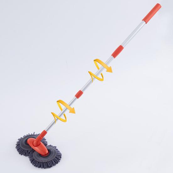Car Wash Mop Rotating Double-Headed Cleaning Brush Telescopic Long Handle Car Washing
