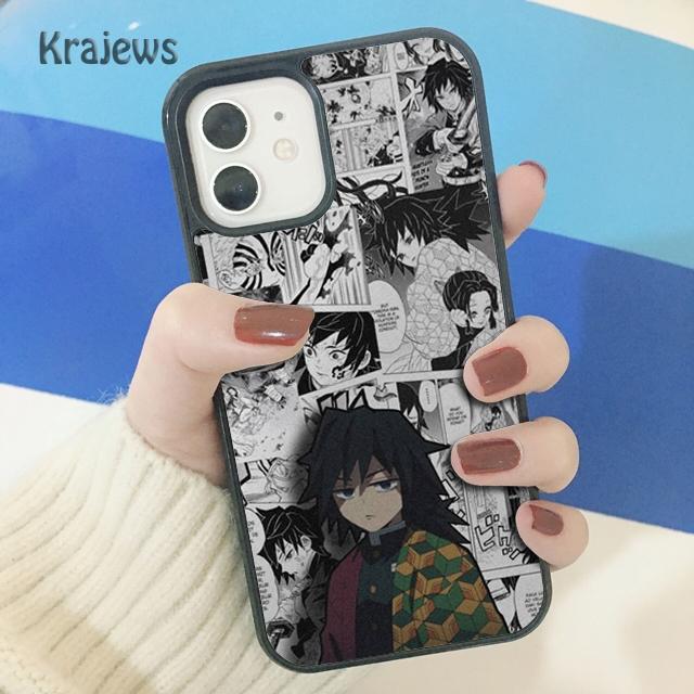 Мягкий чехол для телефона Krajews Tomioka Giyuu Kimetsu no Yaiba для iPhone 14 SE 6 7 8 plus XR XS 11 12 13 pro max Samsung S21 S22