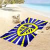 Пляжное полотенце с логотипом LUFC, большое, мягкое, быстросохнущее, для пляжа, кемпинга, плавания