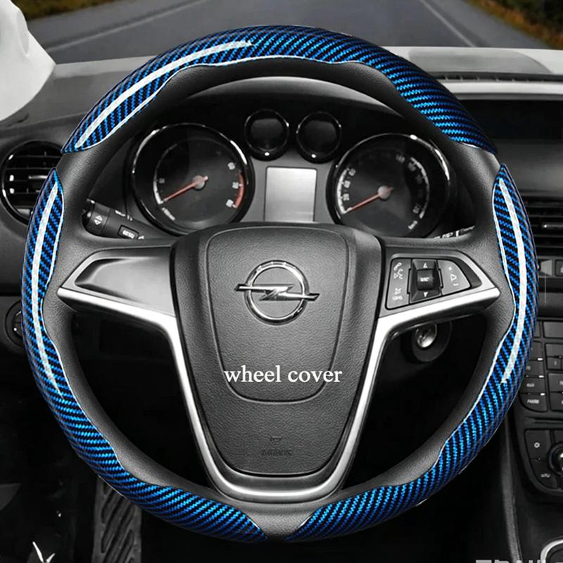 Suitable for Opel Anti-Slip Buckle Segmented Suede Steering Wheel Cover Suitable for Astra H Gtc J Insignia Corsa