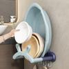 Punch-free Washbasin Rack Rabbit Ear Shape Basin Storage Rack Convenient Bathroom Bracket Home