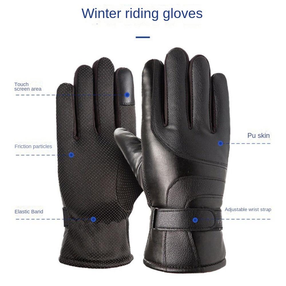 Warm Touch Screen Gloves Full Finger Skiing Gloves 2024 Driving Mittens  Outdoor Sports