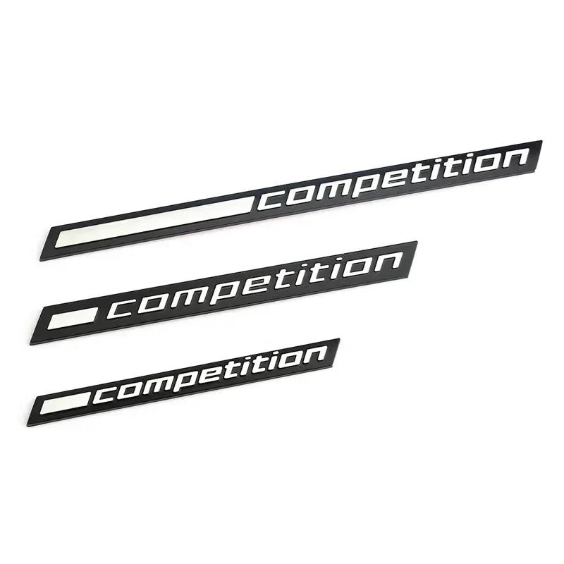 3D ABS Black Competition Logo Rear Boot Trunk Emblem Badge Sticker Decals for BMW M1 M3 M4 M5 M6 X1M X3M X4M X5M X6M
