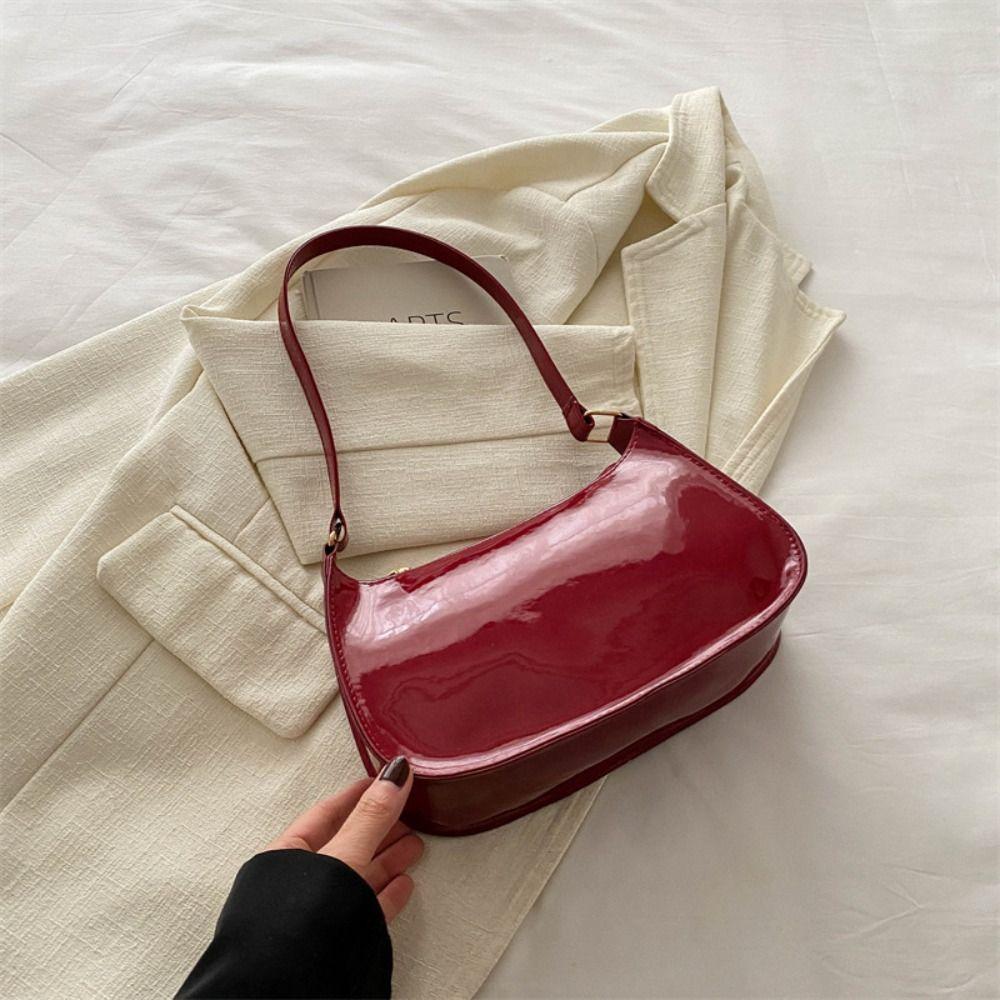 Luxury Solid Color Armpit Bag New Design Small Handbag Casual Women's Shoulder Bag Lady
