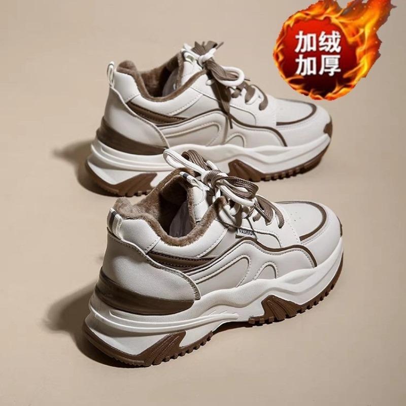 Autumn and Winter New Sports and Leisure Shoes Trendy Thick-soled Light Women's Shoes Student Soft-soled