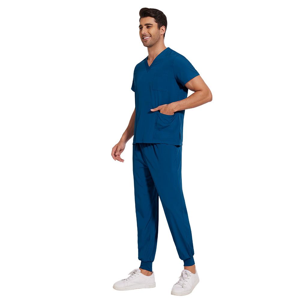 Men Beauty Salon Operating Room Doctor's Work Uniform Surgical Gown Quick-drying Comfortable Elastic Hand-washing Suit