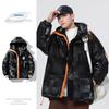Повседневное хлопковое пальто в гонконгском стиле для мужчин, стиль унисекс, модный тренд, красивое хлопковое пальто, утолщенная теплая мужская одежда с капюшоном