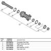 SHIMANO Ремонтные детали ступица ось сборка мм шар Y0H198010 (интервал 100) WH-RX570-TL-F12-700C