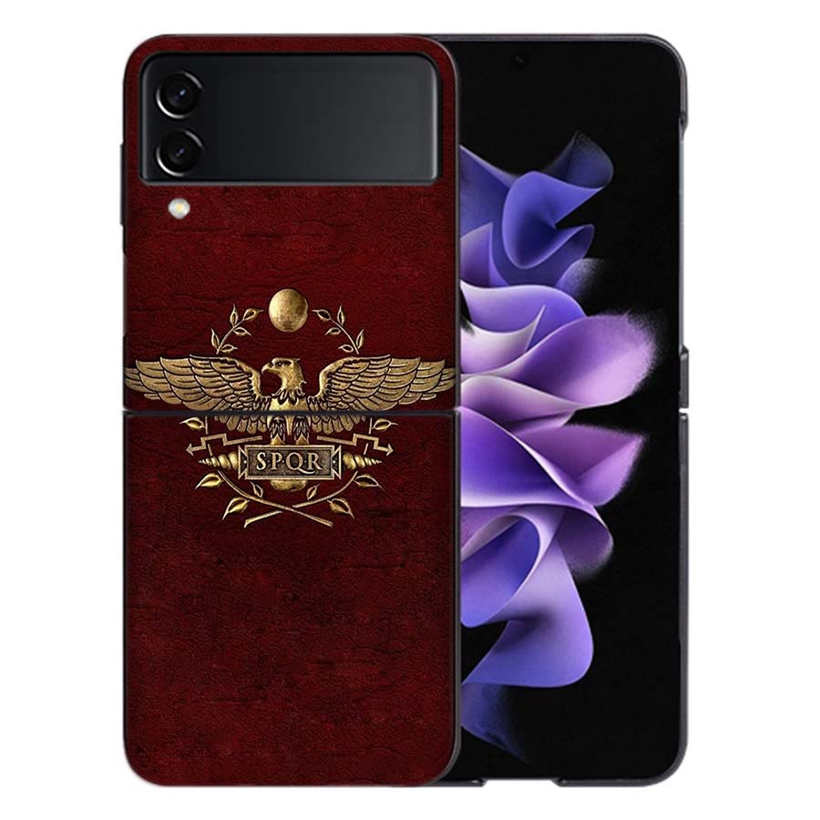 SPQR Roman Imperial Legionv Coque For Samsung Z Flip7 6 Galaxy Case Shockproof Z Flip5 Z Flip3 4 5G Hard Cover Phone TPU PC Har