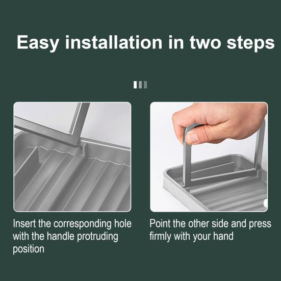 Держатель крышек кастрюль Подставка для кухонной утвари Нескользящая конструкция Легко чистить Кухонная столешница Складной