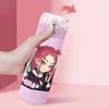 Аниме K-Pop Охотники на демонов Принт Термос Кружка Портативная Нержавеющая сталь 400 мл Бутылка для воды Герметичная Походная кружка для воды Детский подарок
