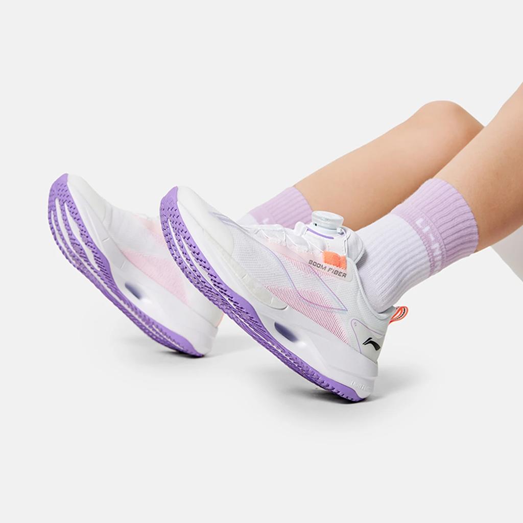 Li Ning легкие высокопрочные дышащие детские кроссовки для бега детские кроссовки стандартные-белые YKFU058-4