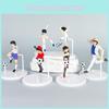 Anime Captain Tsubasa Character Playing Soccer Scene Model Ornament Desktop