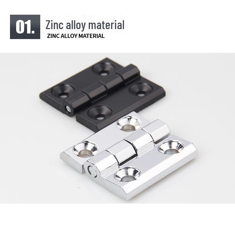 Black Stainless Steel 304 Door Hinges 60x60mm (5-Pack)