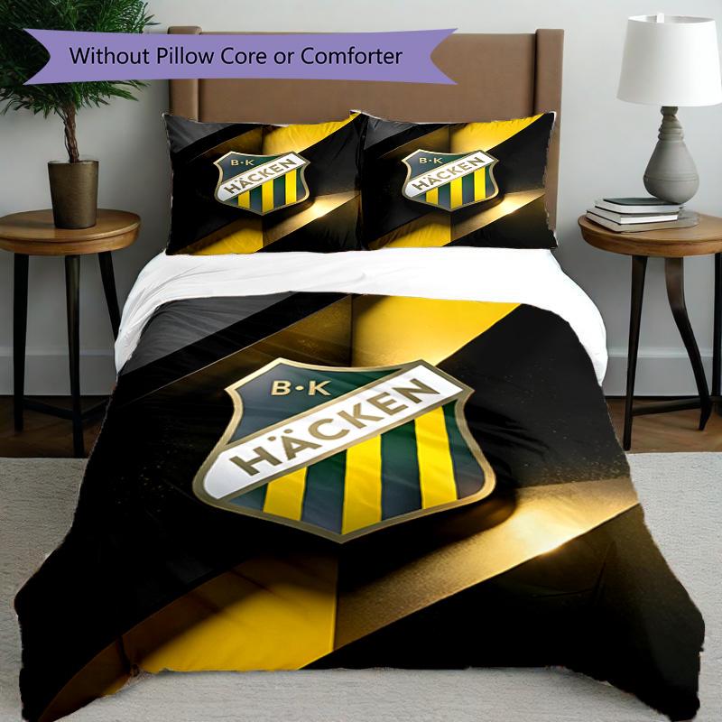 3pcs Duvet Cover Set (1*Duvet Cover + 2*Pillowcase, Without Core), BK Hacken Print Bedding Set, Bedroom Decor, All‑Season, Birthday Gift