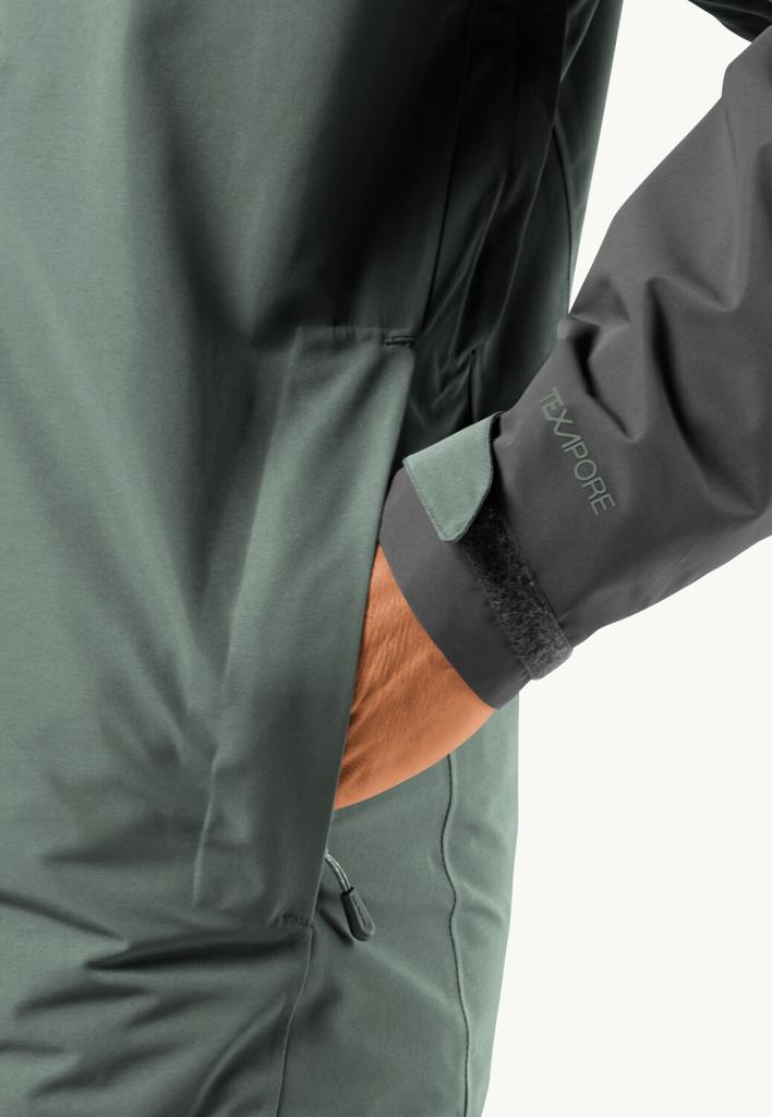 Куртка Jack Wolfskin Jasper 2l Jkt M (1108373) хеджаб зеленый