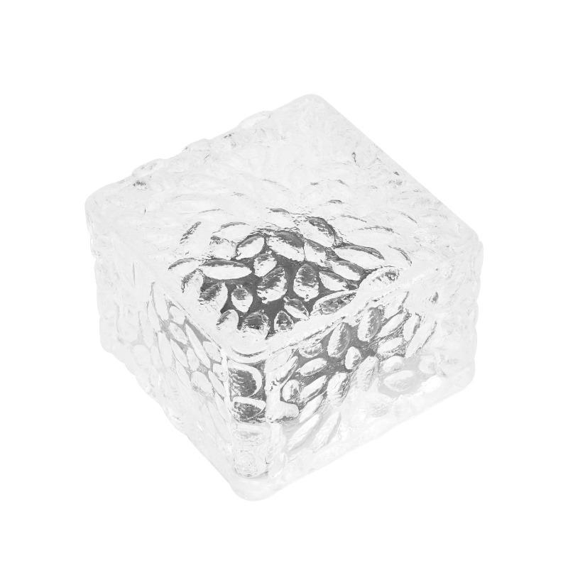 Садовые декоративные атмосферные квадратные водонепроницаемые встраиваемые светильники на солнечной батарее для наружного двора, ландшафтного освещения, светильник в виде ледяного кирпича