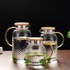 Jingxun Japanese Hammered Glass Pitcher with Stainless Infuser