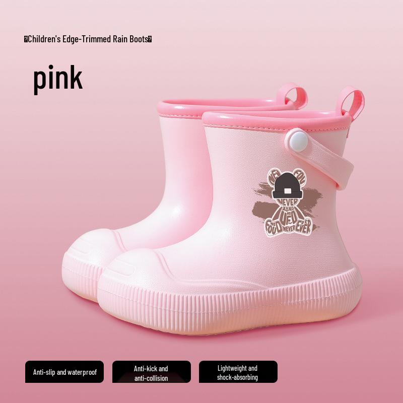 Детские водонепроницаемые резиновые сапоги - Нескользящие, Высокие, для школы