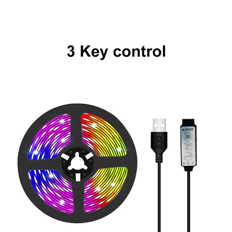 30LED/M DC 5V 2835 Светодиодные USB-полоски Smart Rgb RGBWW Светодиодная лента 1-30M 5050 Светодиодная лампа линейного освещения со звуком Bluetooth Украшение игровой комнаты