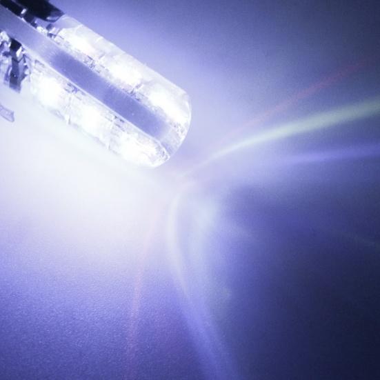 2шт T10 W5W 5050 6SMD RGB светодиодные автомобильные клиновые лампы с дистанционным управлением