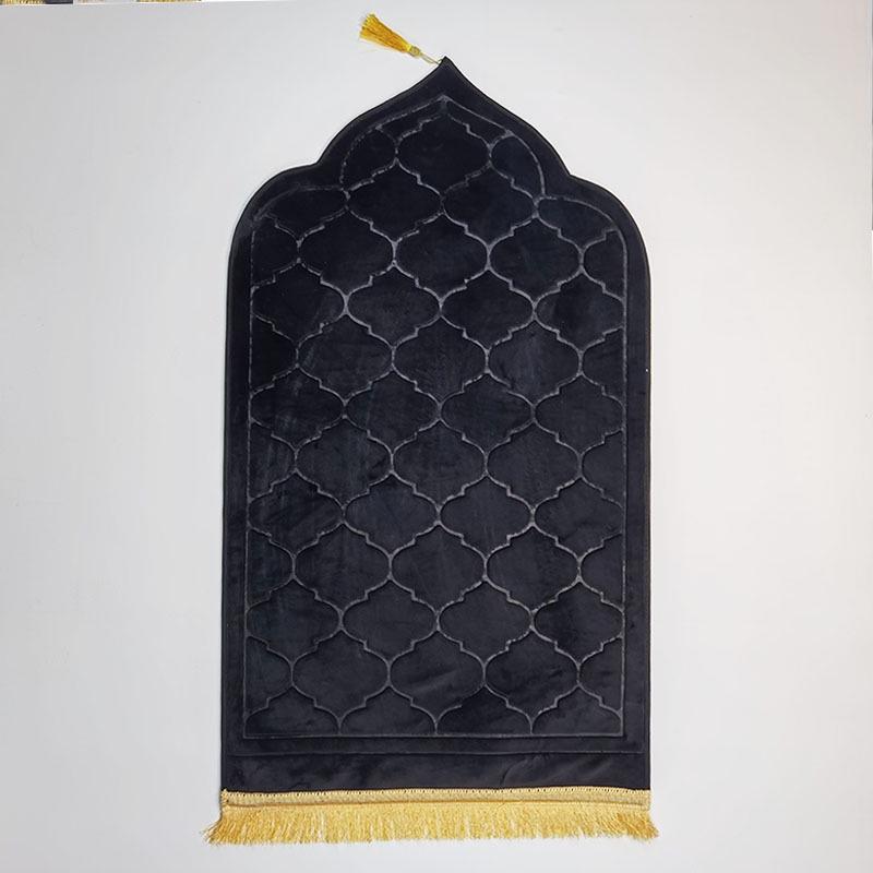Cross-border Thick Raschel Prayer Mat with Irregular Embossed Design