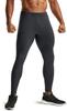 Tesla Men's Running Tights, Warm, Stretchy, Cycling Compression Wear, Fleece Material, Ankle Zippers, Back Pocket, Autumn/Winter, YUL80-CHC_3XL
