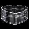 Empty Bottle Heart Shaped Candy Boxes Packaging Jar Nail Art Cosmetic Storage