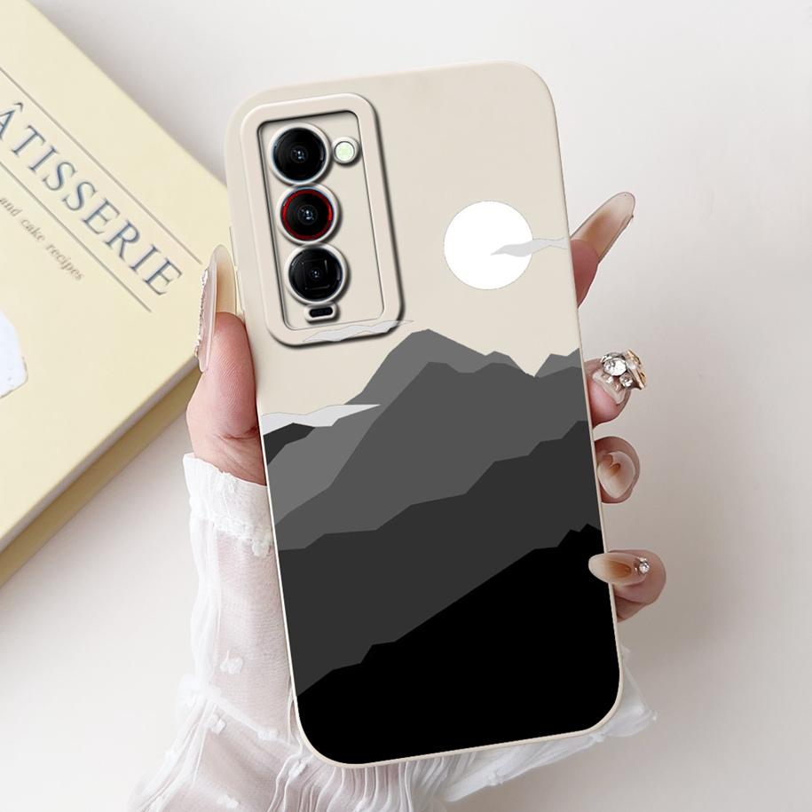 For Tecno Camon 18 Premier Case CH9 CH9n Shockproof Silicone Soft Bumper For Tecno Camon 18 P 18P 18i Camon18 Flower Phone Cover