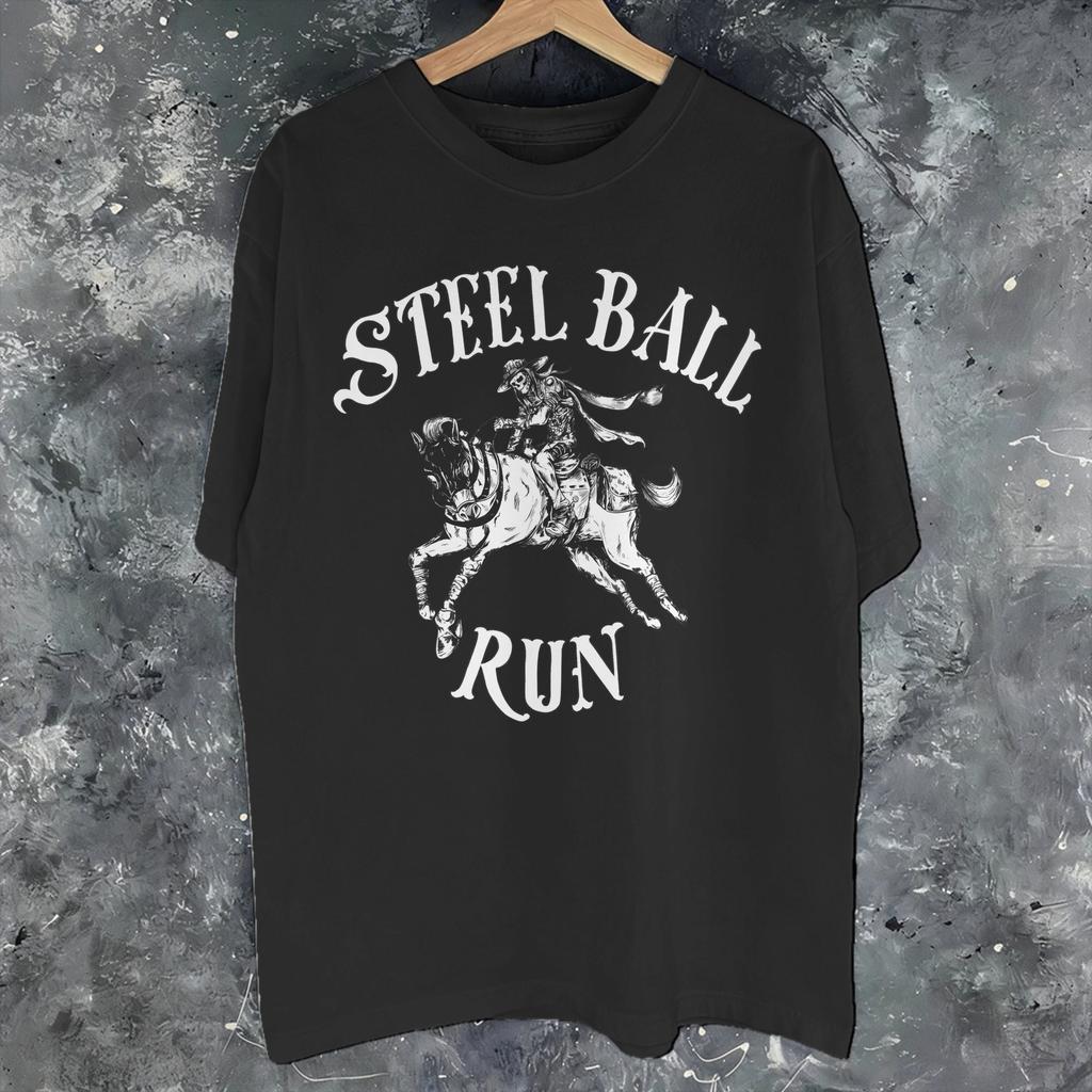 Jojo7 Steel Ball Run Sbr 7 Футболка с графической печатью для унисекс Унисекс Футболка из чистого хлопка Одежда