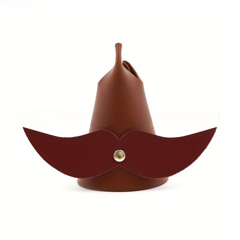 1 шт. Креативный съемный держатель для очков с бородой, забавные маленькие украшения для офиса, стойка для ювелирных изделий из искусственной кожи