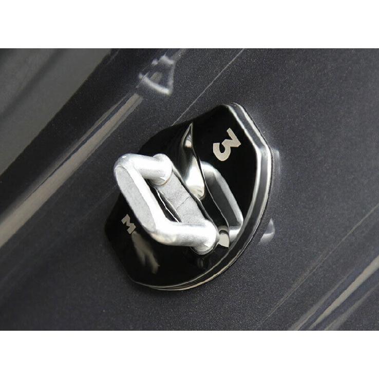 Black Titanium Door Buckle Protection Cover Trim Fit For Tesla Model 3 2017-