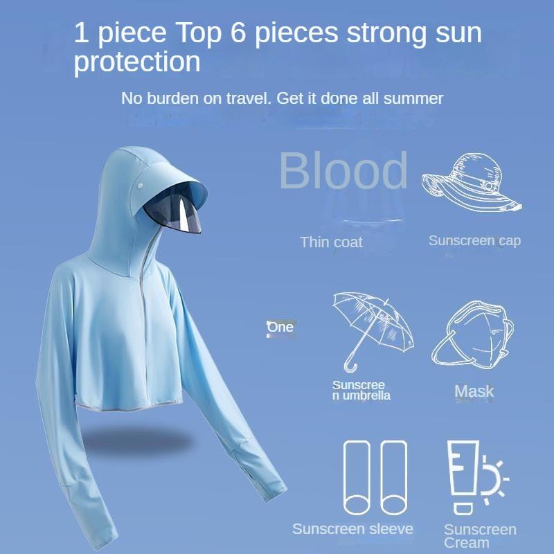 Summer Sun Protection Clothing for Women Cycling Anti-UV Outdoor Cardigan Thin Breathable Jacket