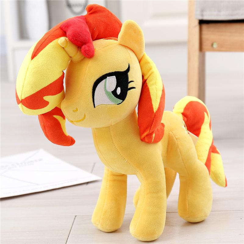 New My Little Pony Plush Toys Twilight Sparkle Pinkie Pie Rarity Fluttershy Applejack Rainbow Dash Stuffed Doll Kid Xmas Gift