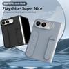 For iPhone Duo Case Ultra-Thin Skin-Friendly Matte With Tempered Film Wrist Strap Bracket Shockproof Protection Case Accessories