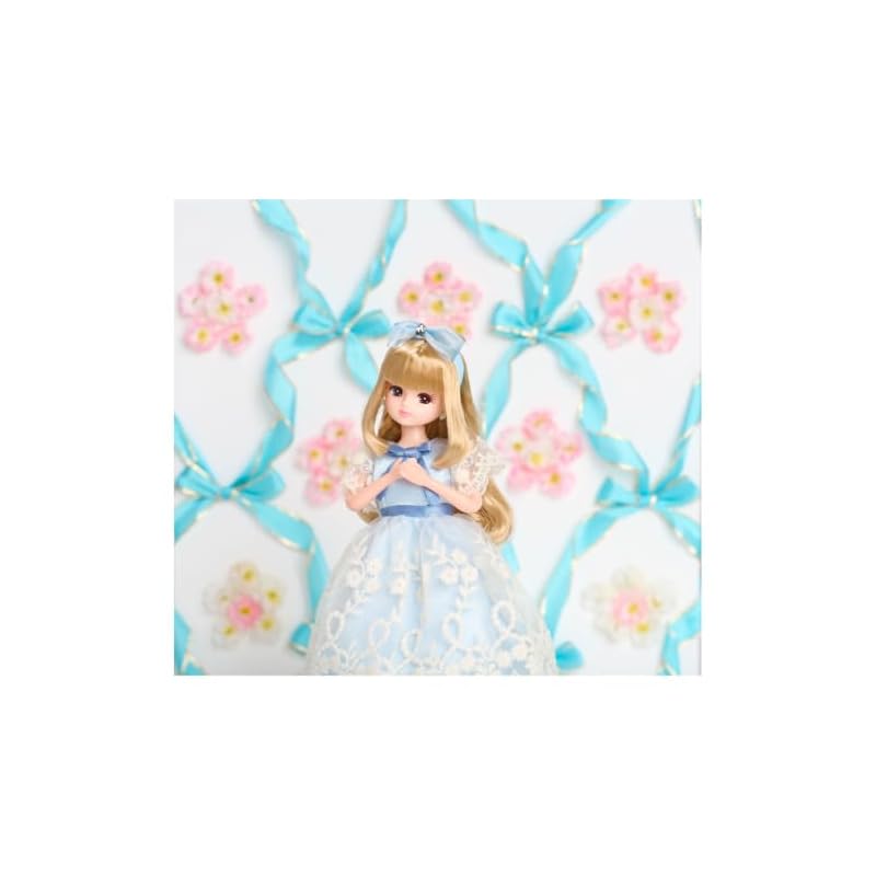 Takara Tomy Ликка-тян Кукла LD-09 Классическое Синее Платье с Лентой Наряд для Игры Притворства Игрушка (3 года и старше)