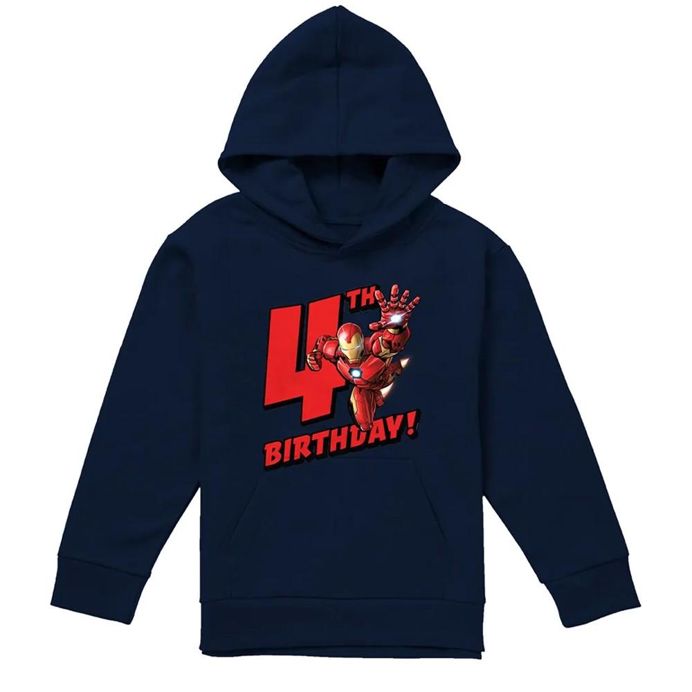 Marvel Childrens/Kids Iron Man 4th Birthday Hoodie