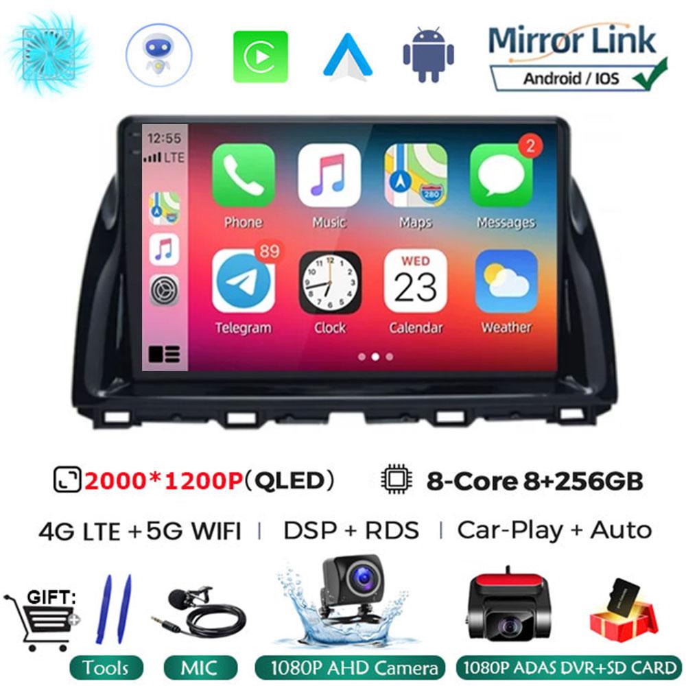 10.1"Android 14 Автомобильный мультимедийный видеоплеер для Mazda CX5 CX-5 2012 - 2015 Автомобильный Автомагнитола Gps Навигация стерео 2din Головное Устройство 4G