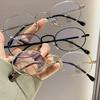 Fashion Anti Blue Light Round Glasses Ultra-Light Metal Frame Resist Fatigue Women Men Vintage Eye Protection Plain Spectacles