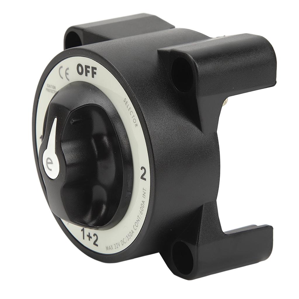 Marine Battery Cut Off Switch 350A Heavy Duty 4 Position Battery Disconnect Switch for RV Yacht 32V
