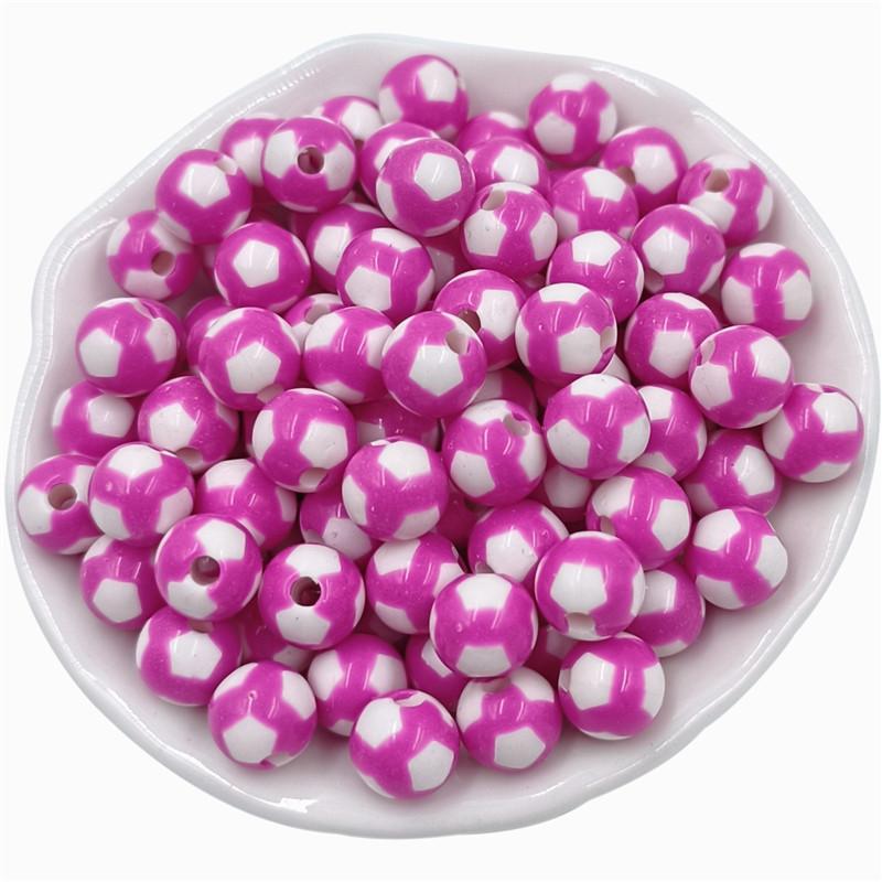 Акриловые бусины, бусины, акриловые бусины в виде футбола, бусины в виде футбола, 10 шт., карамельные цвета, россыпью, для изготовления ювелирных изделий, кулонов, модных ручных изделий