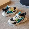 Детская спортивная обувь 2025 весна и осень новая мальчиковая универсальная сетчатая дышащая обувь для папы кроссовки для бега для девочек среднего и старшего возраста