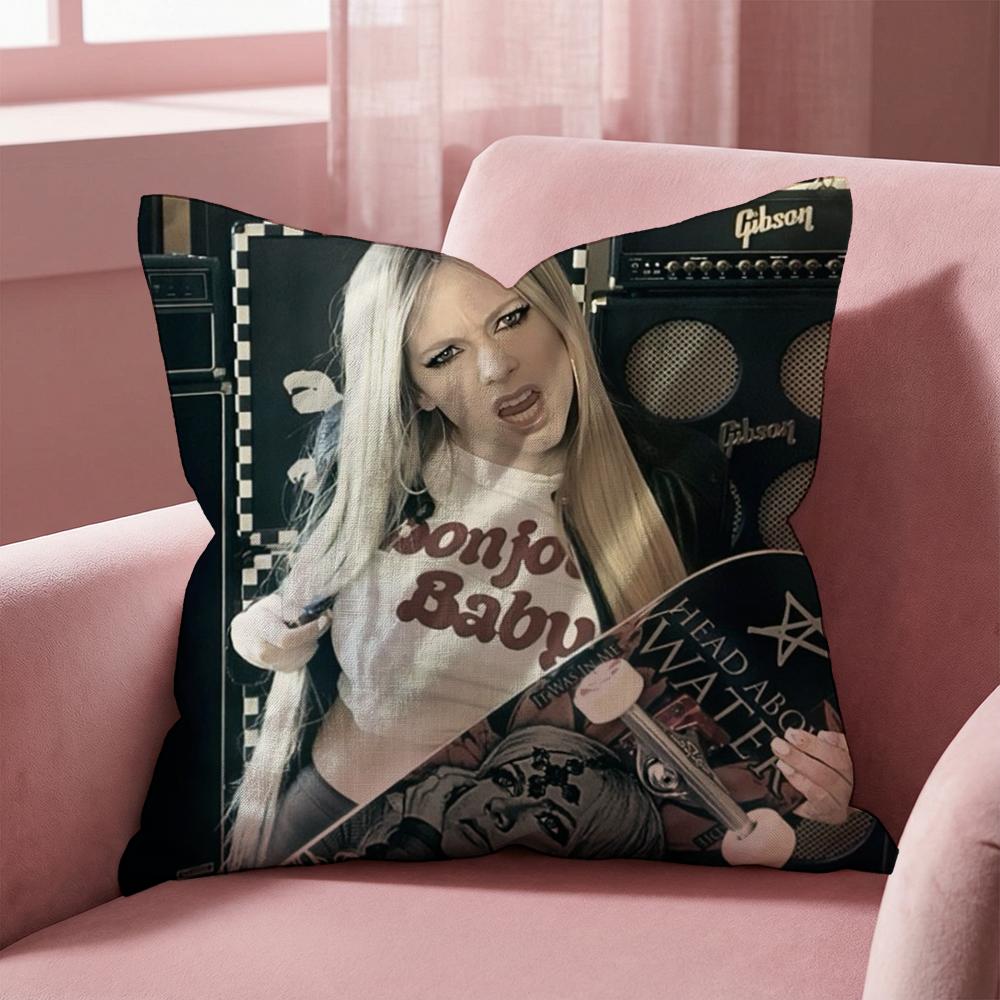 A-Avril Ramona Lavigne Наволочка для подушки Многоцелевая наволочка для дома и автомобиля - Двусторонняя, Мягкая и Прочная для ежедневного использования