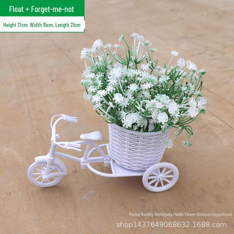 Комплект искусственных цветов для помещений: Маленькие украшения в горшках для украшения дома и автомобиля