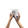 instax mini 12 clay camera, white.