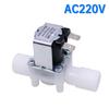 LIZAO 1/2" Plastic Normally Closed Solenoid Valve AC220V DC12V 24V for Water Air Pressure Control Switch